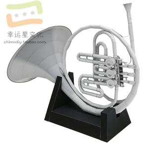Musical Instrument Horn - 악기 호른 3d 종이 모델 DIY