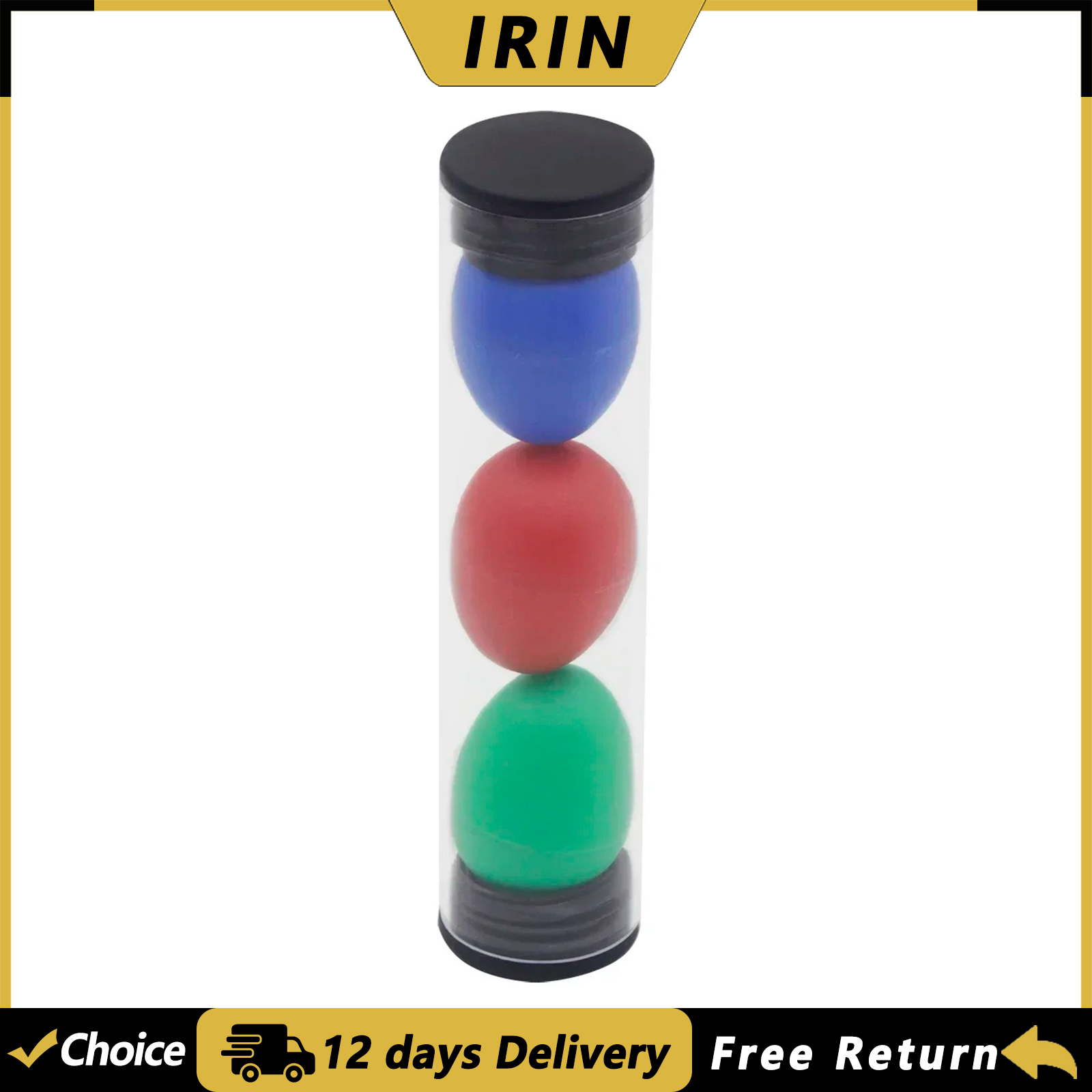 Musical Instrument Maraca - IRIN 3Pcs 모래 계란 컬러풀 모래