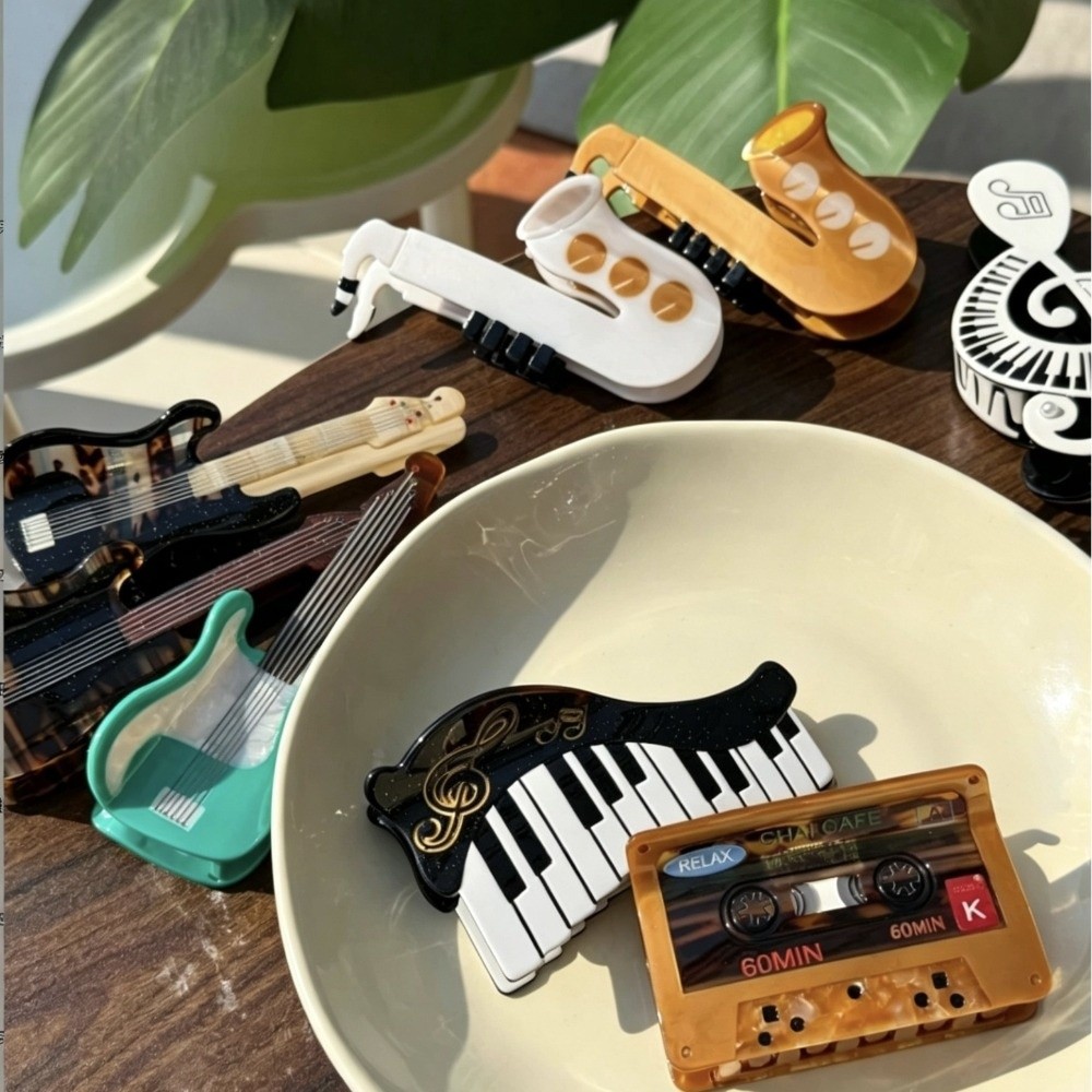 Musical Instrument Videos - 새로운 아세테이트 헤어 클로 클립 피아노