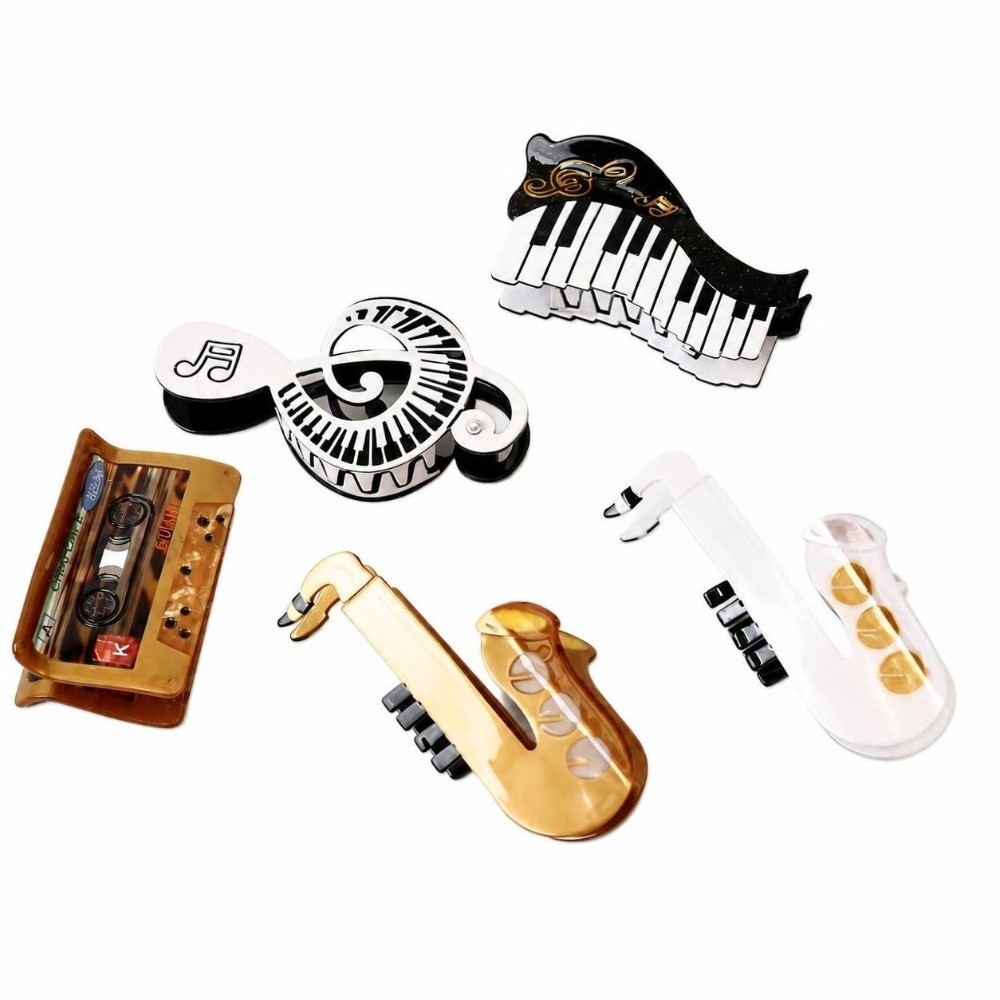 Musical Instrument Videos - 새로운 아세트산 아세테이트 헤어 클로 클립