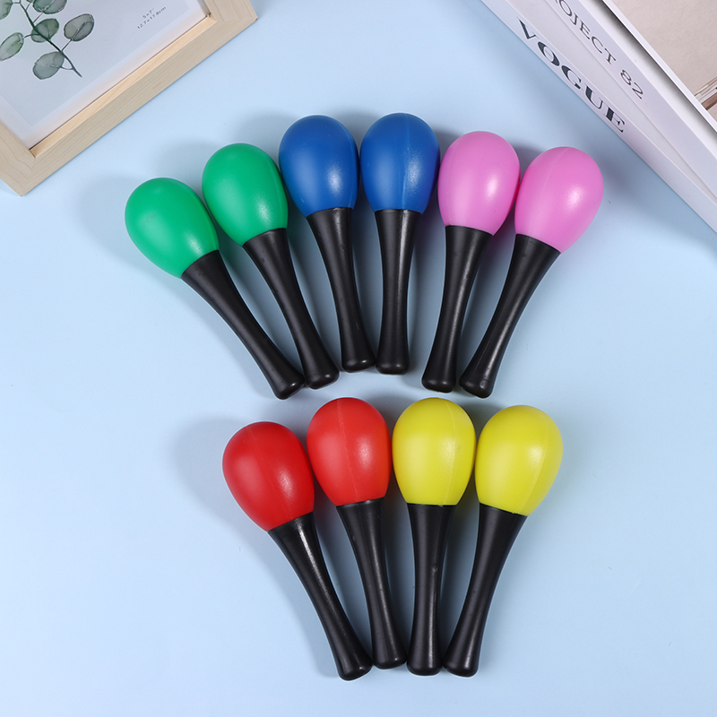 Musical Instrument Maraca - 2개 플라스틱 마라카스 샌드 해머 라틀