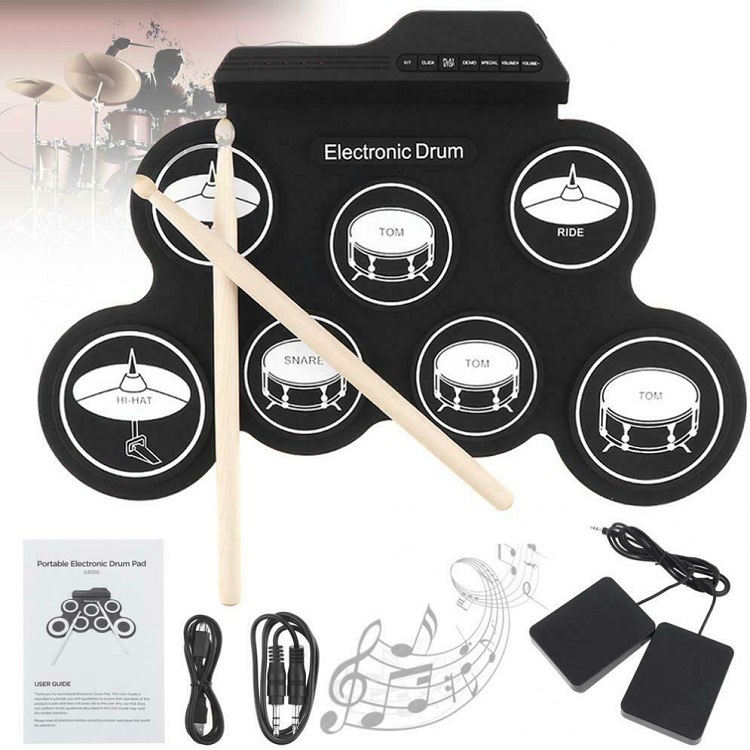 고품질 실리콘 드럼 패드 전자 드럼 키트 전문 전자 드 - Musical Instrument Kit 리뷰 및 가격