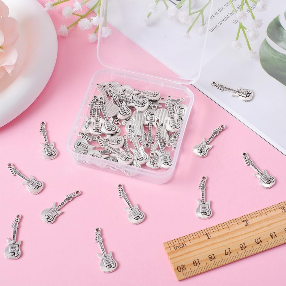 빈티지 기타 부적 악기 부적, 소형 골동품 실버 악기  - Musical Instrument Kit 리뷰 및 가격