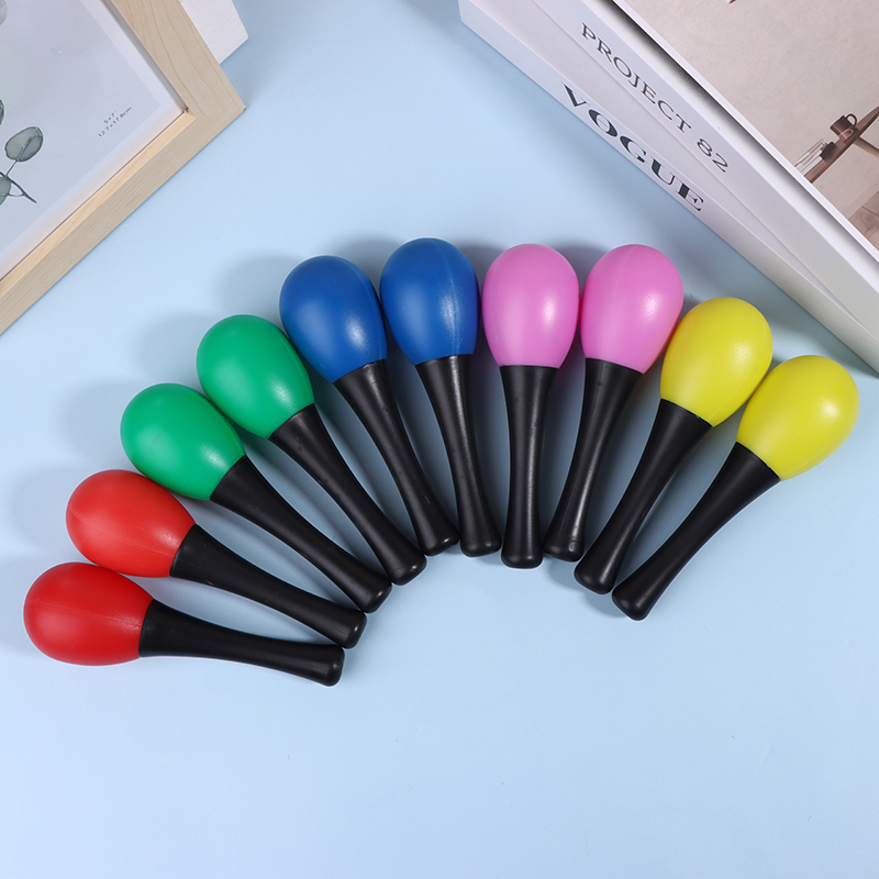 2Pcs 플라스틱 마라카스 모래 망치 딸랑이 셰이커 악 - Musical Instrument Maraca 리뷰 및 가격