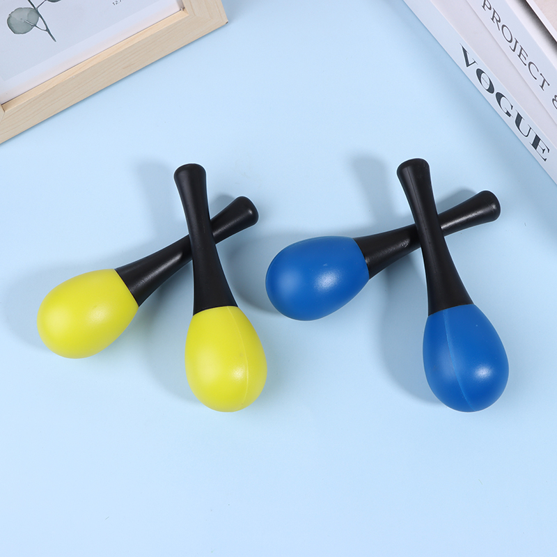 2Pcs 플라스틱 마라카스 모래 망치 딸랑이 셰이커 악 - Musical Instrument Maraca 리뷰 및 가격