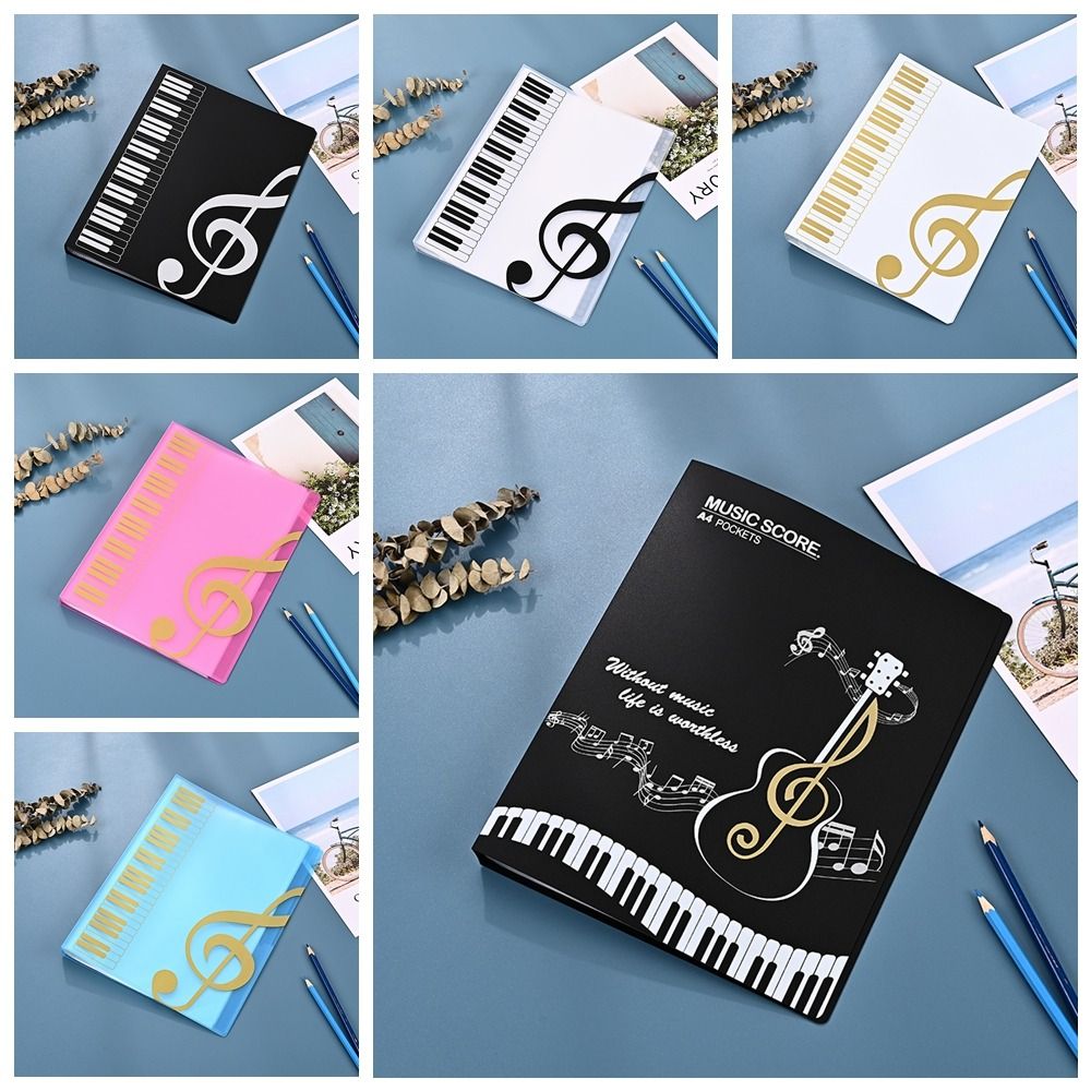 새로운 PP 기타 악보 책 폴더 A4 보관 정리함 피아 - Musical Instruments List 리뷰 및 가격