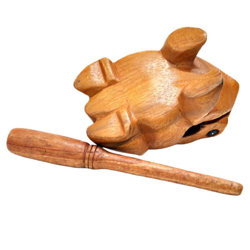 태국 전통 공예품 나무로 만든 행운의 개구리 악기, 집 - Musical Instrument Craft 리뷰 및 가격
