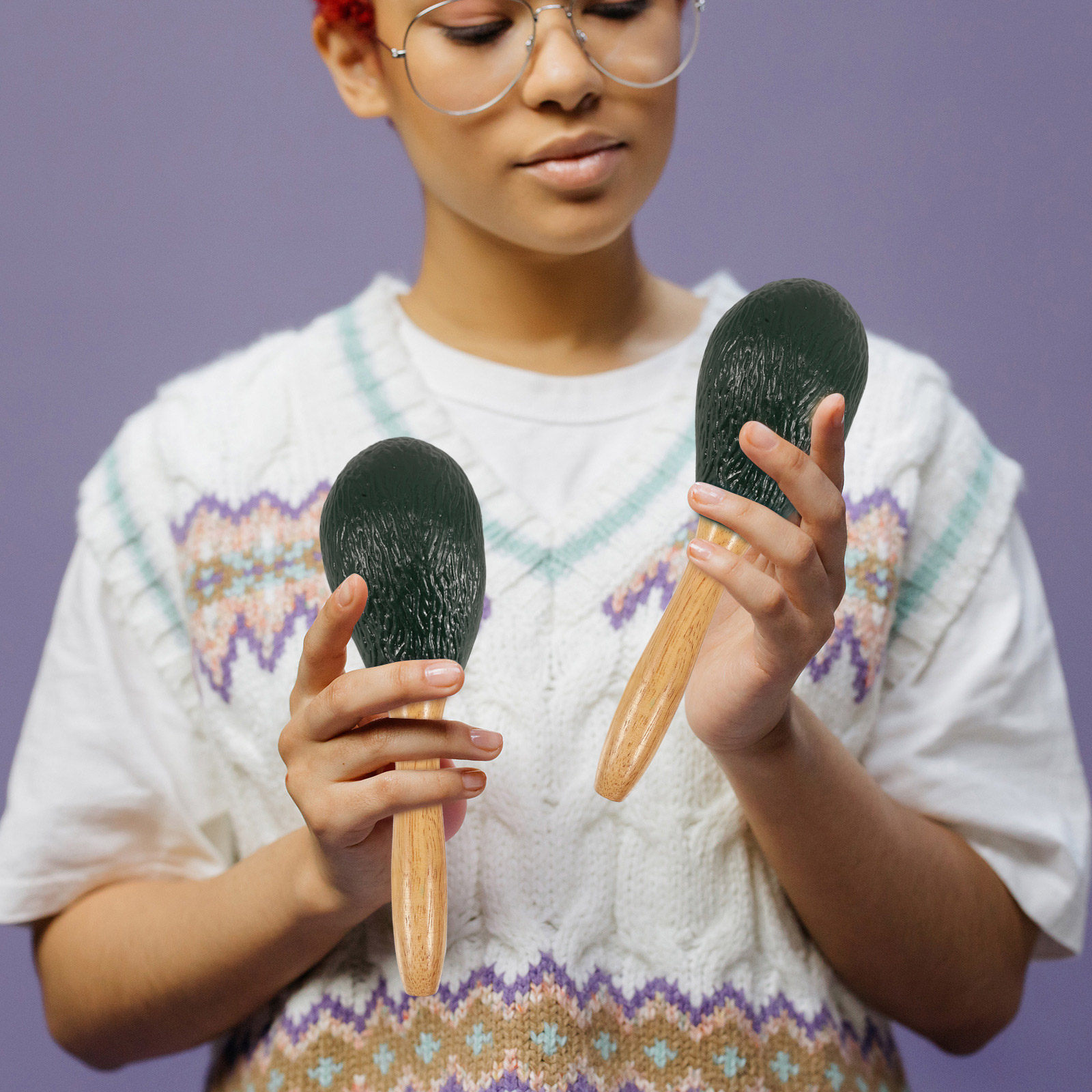 과일 쉐이커 마라카스 아보카도 유아용 악기 어린이 교육 - Musical Instrument Maraca 리뷰 및 가격