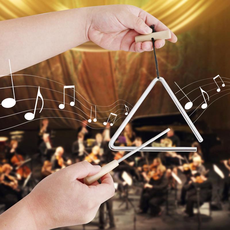 음악 삼각형 악기 스틸 음악 손 악기 스틸 삼각형 타악 - Musical Instrument Chimes 리뷰 및 가격