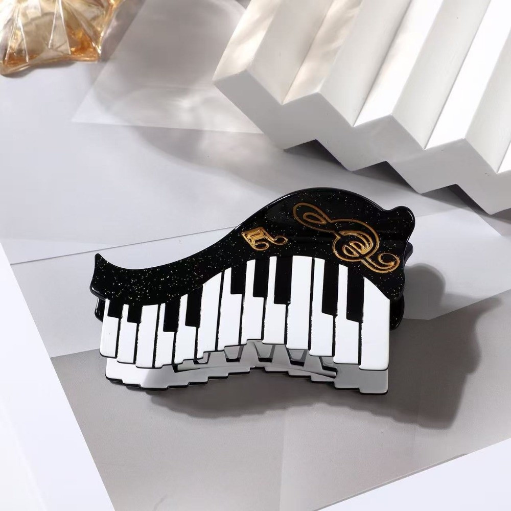 새로운 아세트산 아세테이트 헤어 클로 클립 악기 피아노 - Musical Instrument Videos 리뷰 및 가격