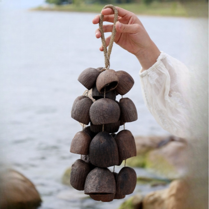 넛쉘 윈드벨 사운드 힐링 핸드헬드 너트쉘 벨 천연 명상 - Musical Instrument Chimes 리뷰 및 가격