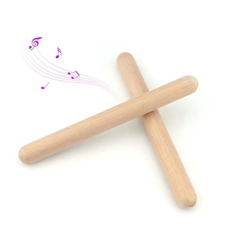 8PCS 미완성 천연 나무 리듬 스틱, 교실 타악기,  - Musical Instrument Craft 리뷰 및 가격