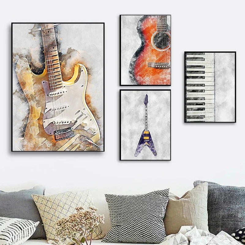 1pc 프레임리스 음악 악기 색소폰 바이올린 첼로 기타 - Picture Of Musical Instrument 리뷰 및 가격