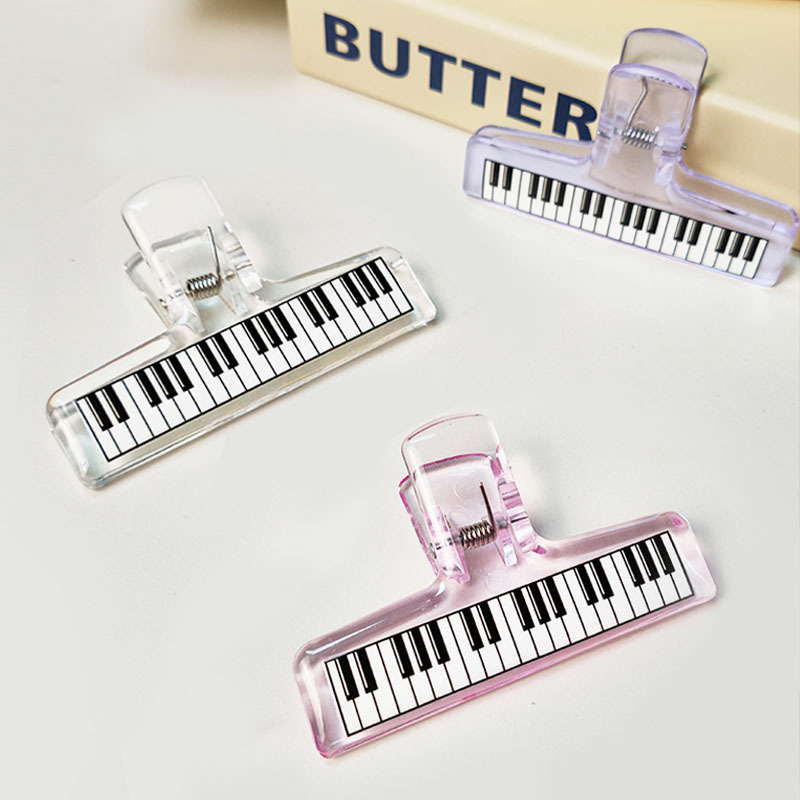 1Pc 음악 스타일 피아노 패턴 투명 아크릴 클립 피아 - Musical Instruments List 리뷰 및 가격
